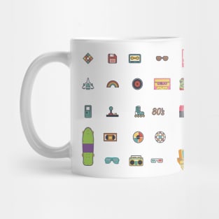 80s pattern Mug